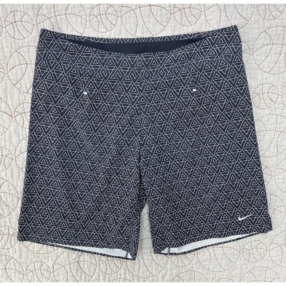 Nike‎ Instinct Print Running Shorts Black Geometric / Men's 34